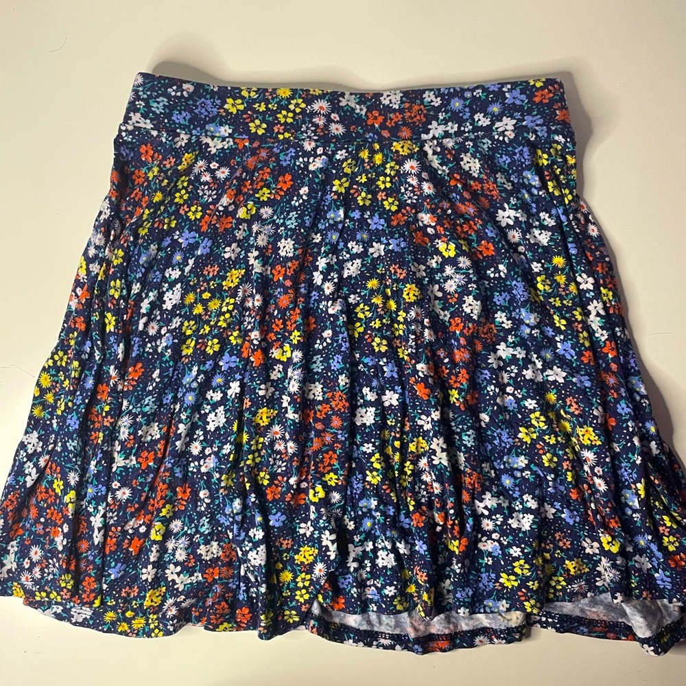 SO Floral Skater Skirt: Colorful